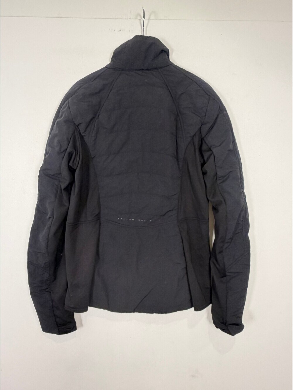 Lululemon Another Mile Jacket Black Warm Winter Running Puffer Full Zip Size 8